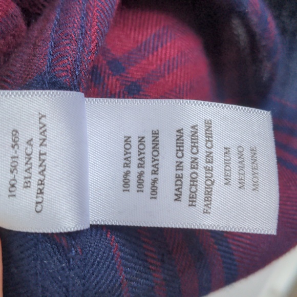 RAILS | Bianca Shirt Dress Plaid Long Sleeves Button Up, Currant Navy, Womens M - Picture 11 of 15